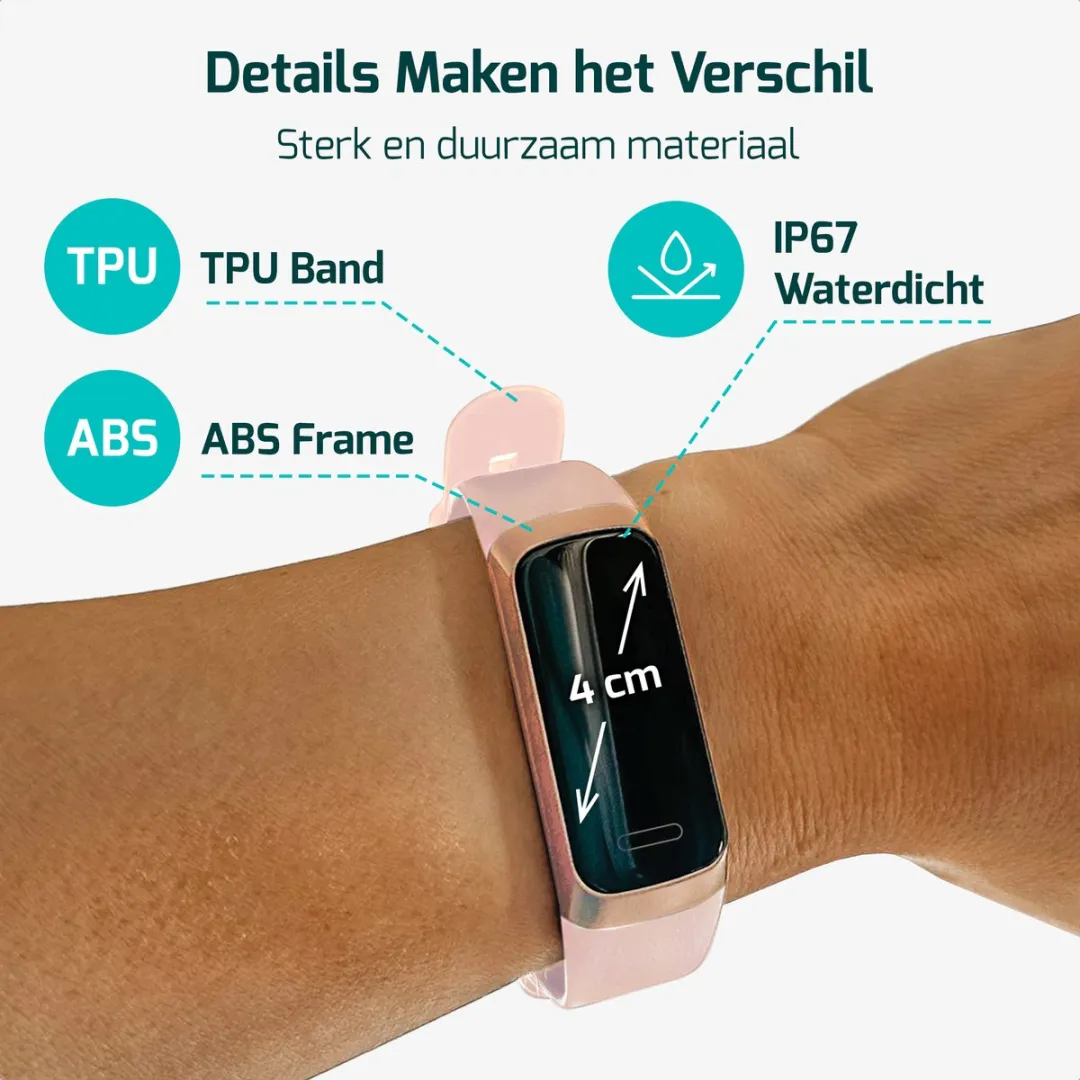 FITAGE Amoled Activity Tracker - Roze
