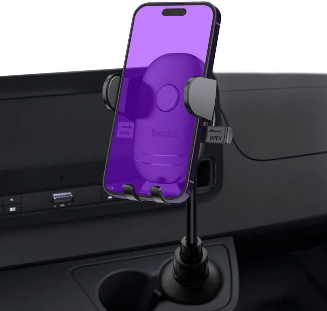 Buddi Way Universele Telefoonhouder Auto - 360° Draaibaar - Zwart