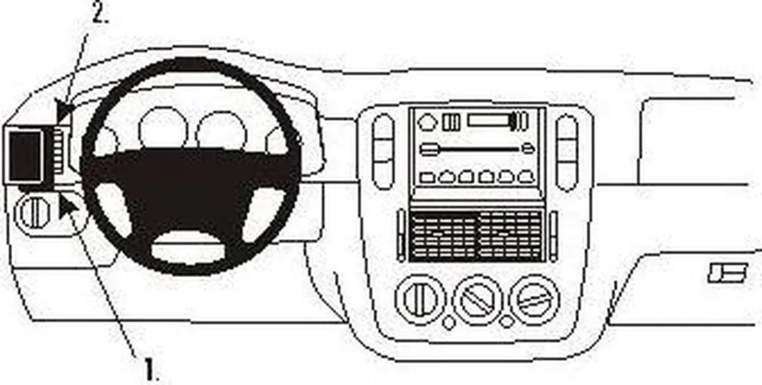 Brodit ProClip 803257 Telefoonhouder - Ford Explorer 2002-2005 - Zwart