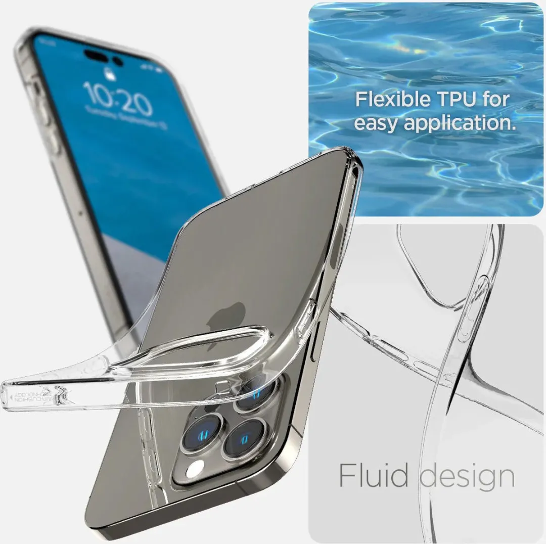 Spigen Crystal Flex ACS04636 Hoesje - iPhone 14 Pro Max - Transparant
