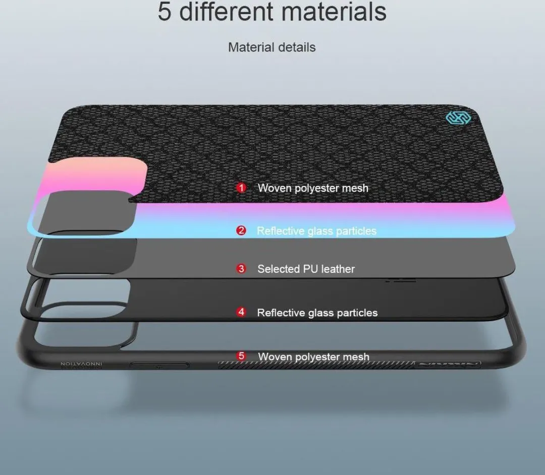Nillkin Dazzling Hybride iPhone 11 Pro Max Hoesje - Zilver/Zwart - afbeelding 2 van 6