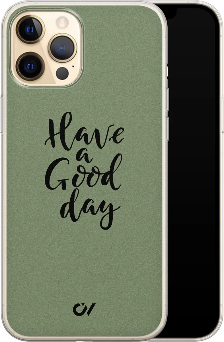 Casevibes iPhone 12 Hoesje A/13/UV/042 - Groen