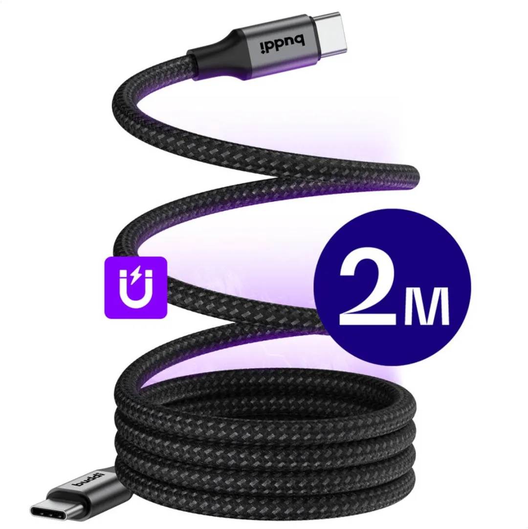 Buddi Flex Magnetische USB-C Kabel 60W