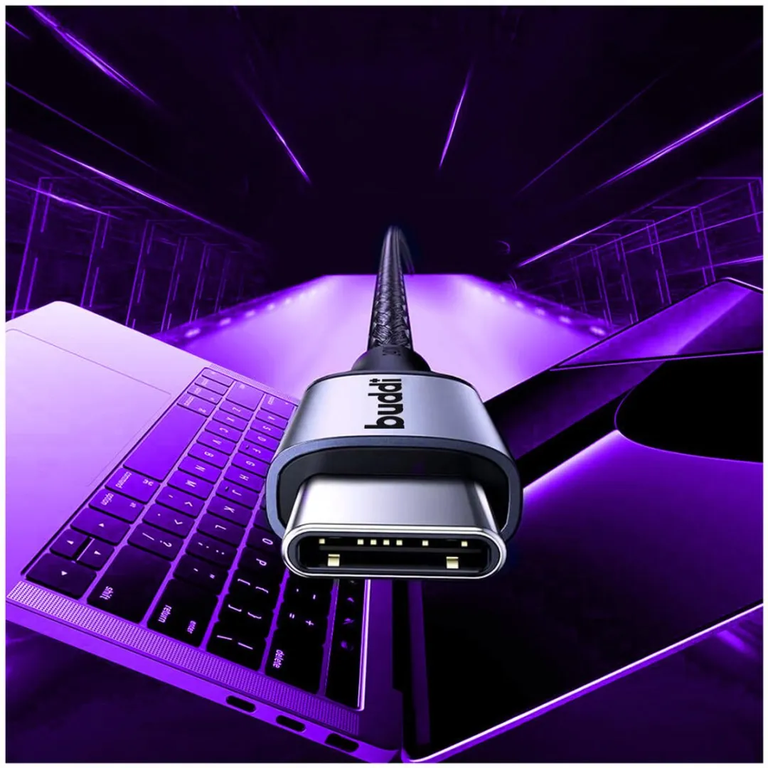 Buddi Flex Magnetische USB-C Kabel 60W - 2M - Zwart