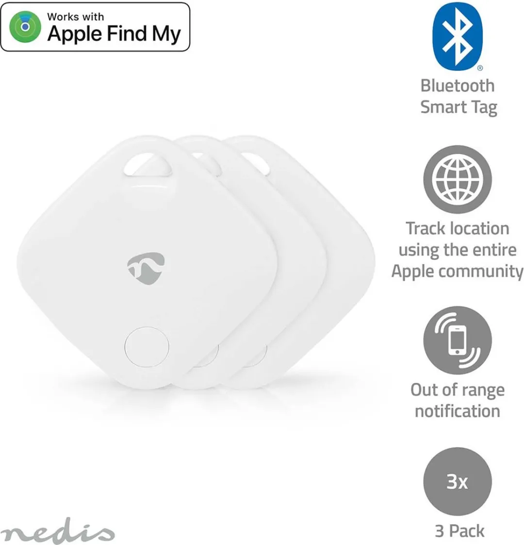 Nedis Keyfinder AirTag-compatibel BTTAG10WT3