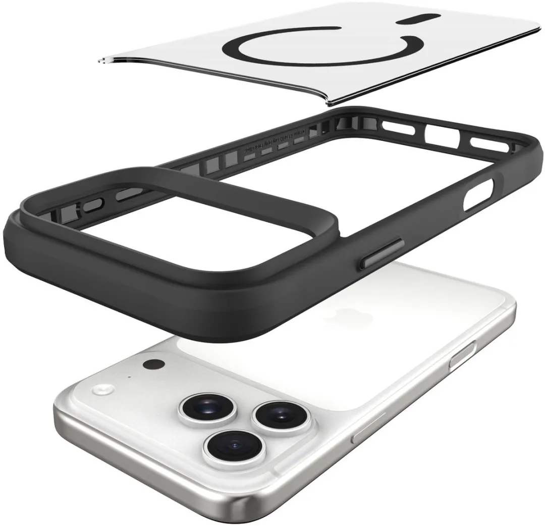Buddi Hybrid Hoesje iPhone 17 Pro Max - MagSafe - Matte Zwart