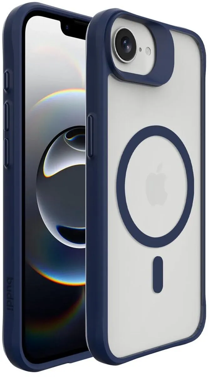 Buddi Hybrid Hoesje iPhone 16/17 - MagSafe - Matte Blauw - afbeelding 6 van 6