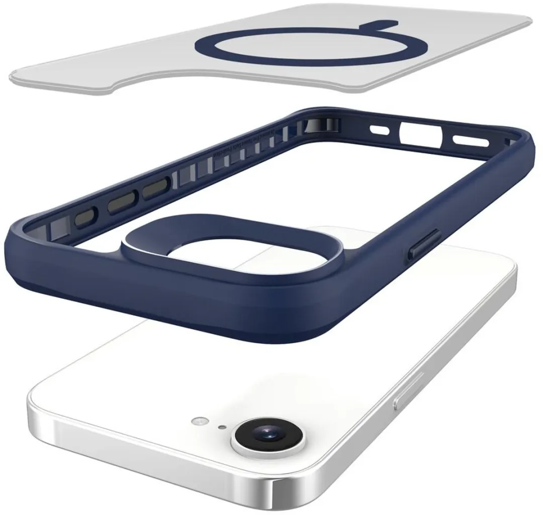 Buddi Hybrid Hoesje iPhone 16/17 - MagSafe - Matte Blauw