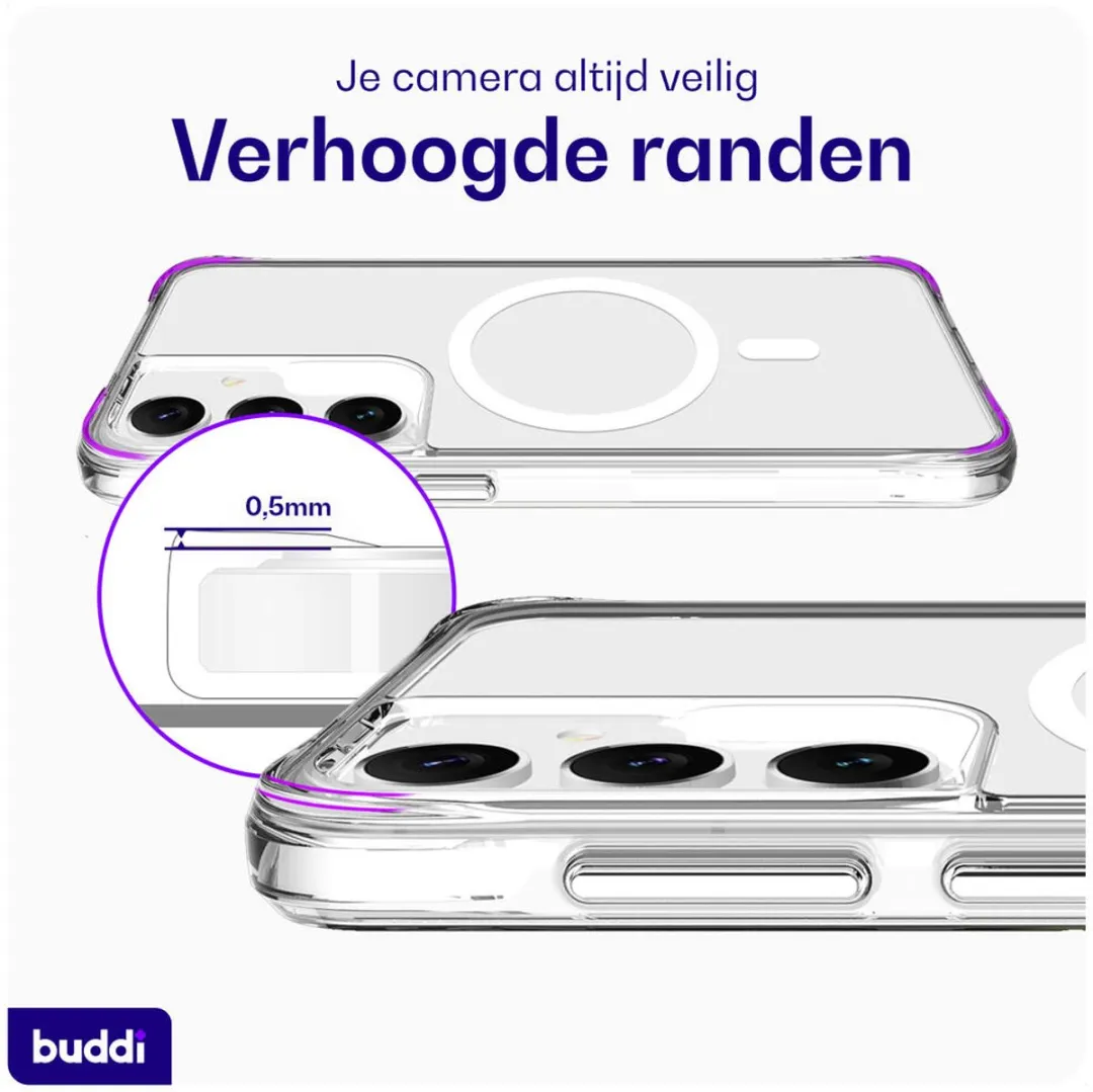 Buddi Core Hoesje Samsung Galaxy S25 Plus - MagSafe - Transparant
