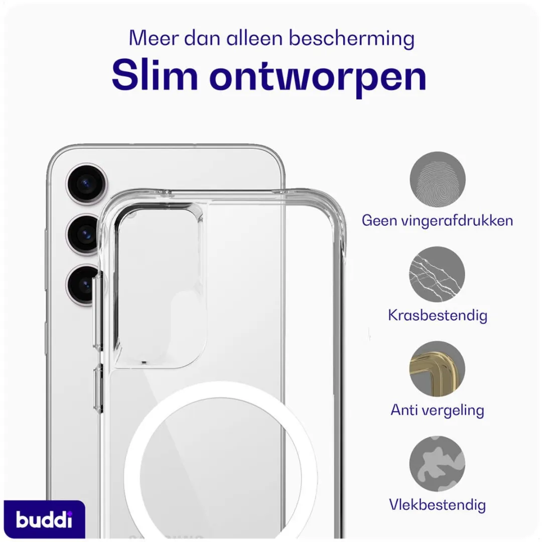 Buddi Core Hoesje Samsung Galaxy S25 Plus - MagSafe - Transparant - afbeelding 6 van 6