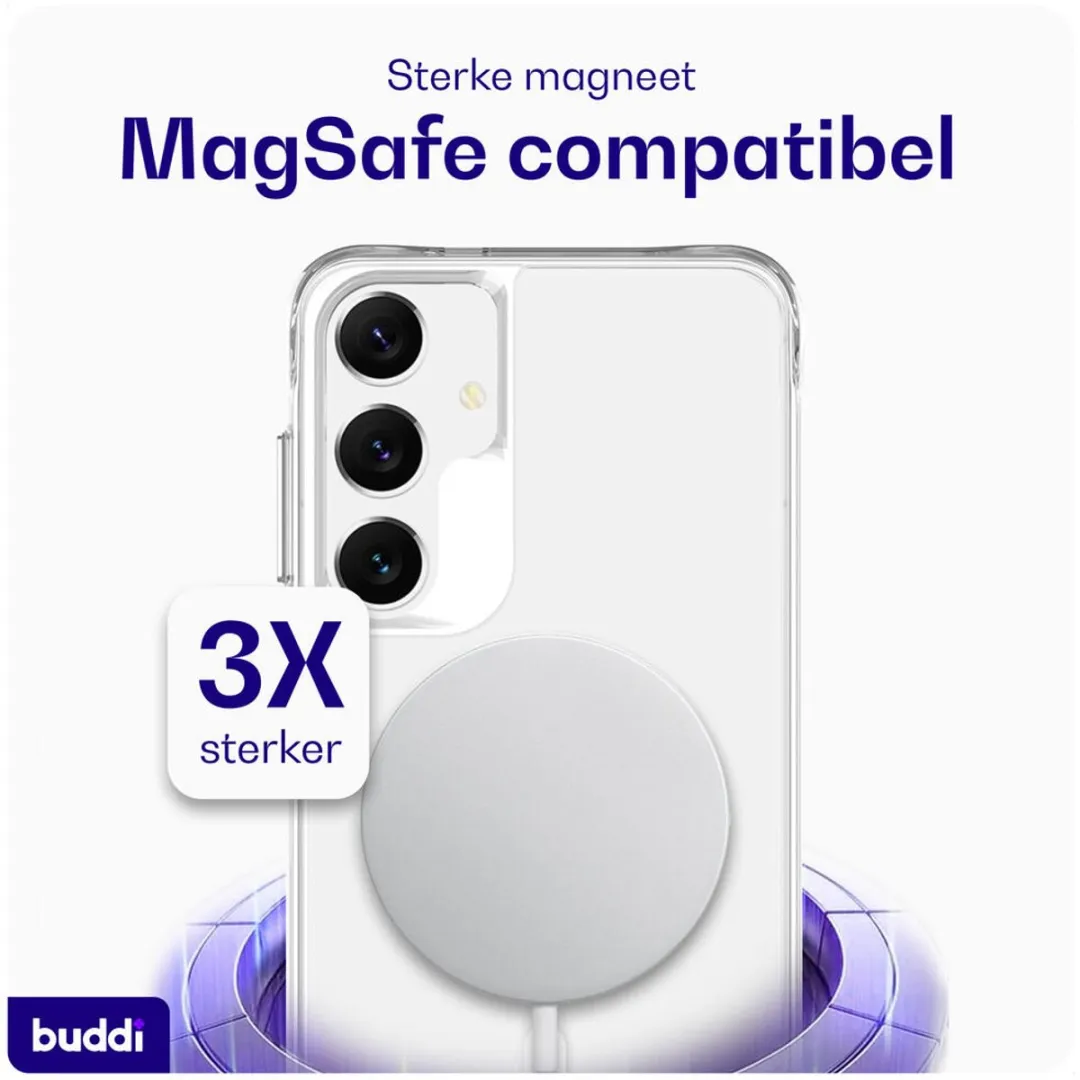 Buddi Core Hoesje Samsung Galaxy S25 Plus - MagSafe - Transparant