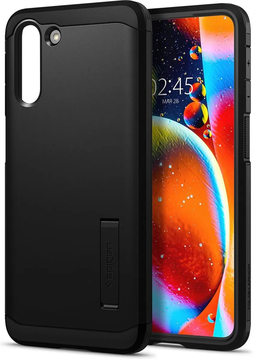 Spigen Tough Armor ACS02425 Hoesje - Samsung Galaxy S21 - Zwart