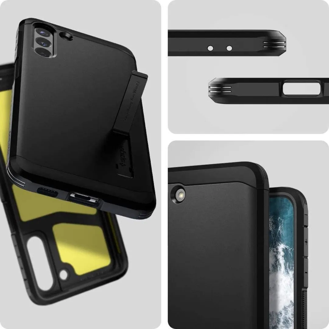 Spigen Tough Armor ACS02425 Hoesje - Samsung Galaxy S21 - Zwart