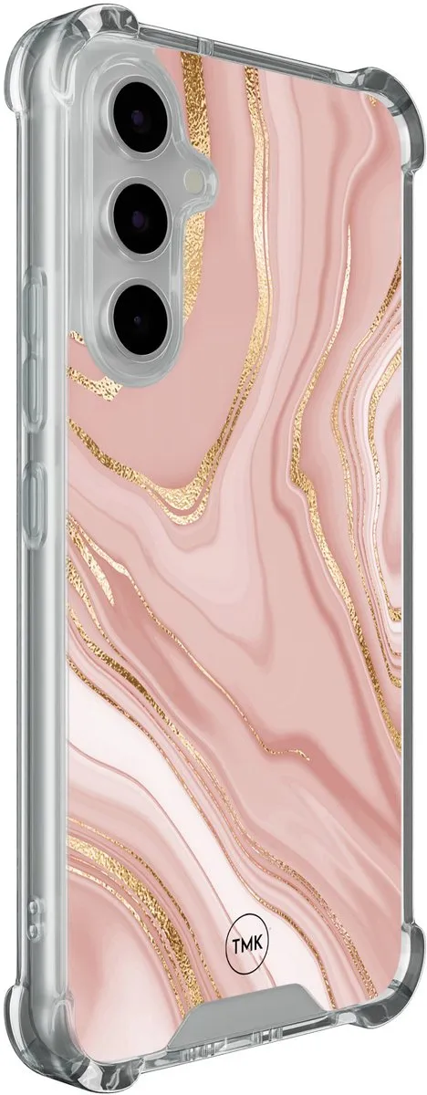 Casevibes Shockproof Hoesje Samsung Galaxy A54 S/A54/S/005 - Roze Marmer