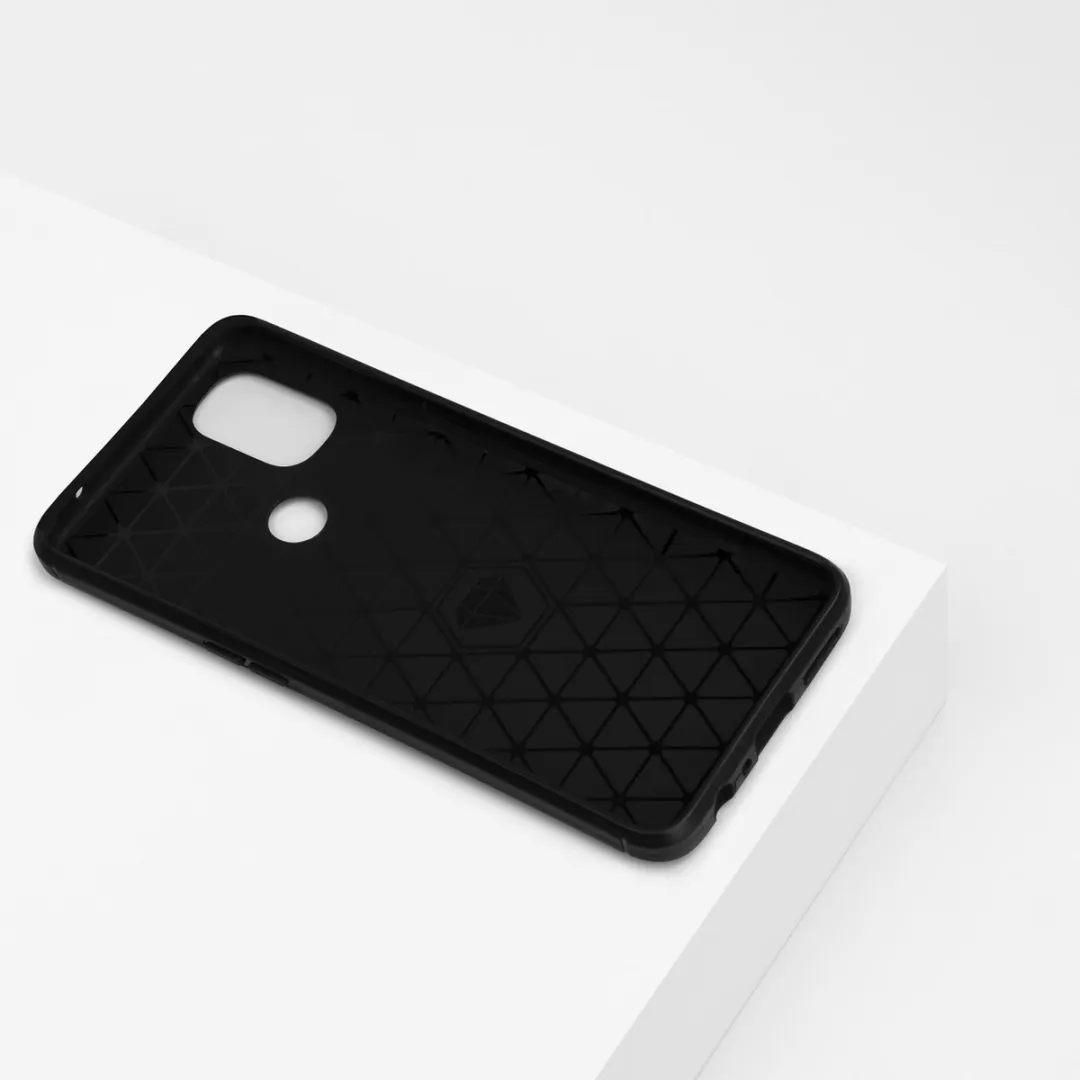 BMAX Carbon Soft Case OnePlus Nord N100 - Zwart