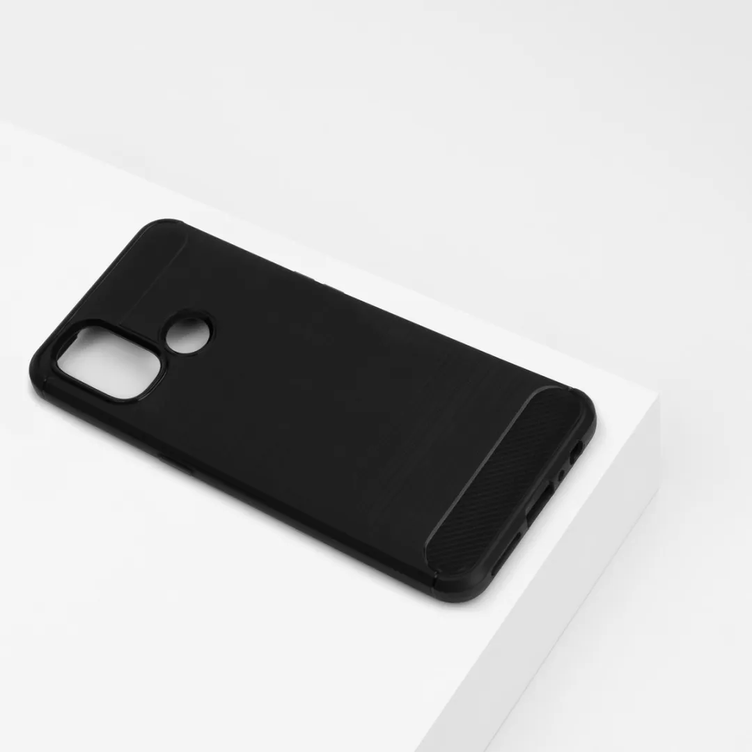 BMAX Carbon Soft Case OnePlus Nord N100 - Zwart