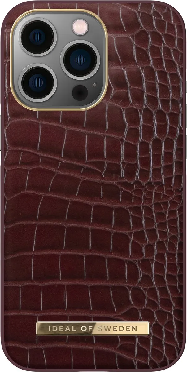 iDeal of Sweden iPhone 13 Pro Backcover Scarlet Croco - Atelier Case