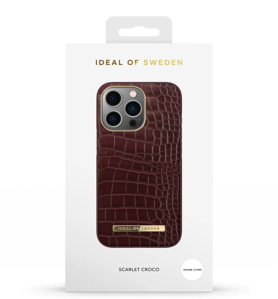 iDeal of Sweden iPhone 13 Pro Backcover Scarlet Croco - Atelier Case