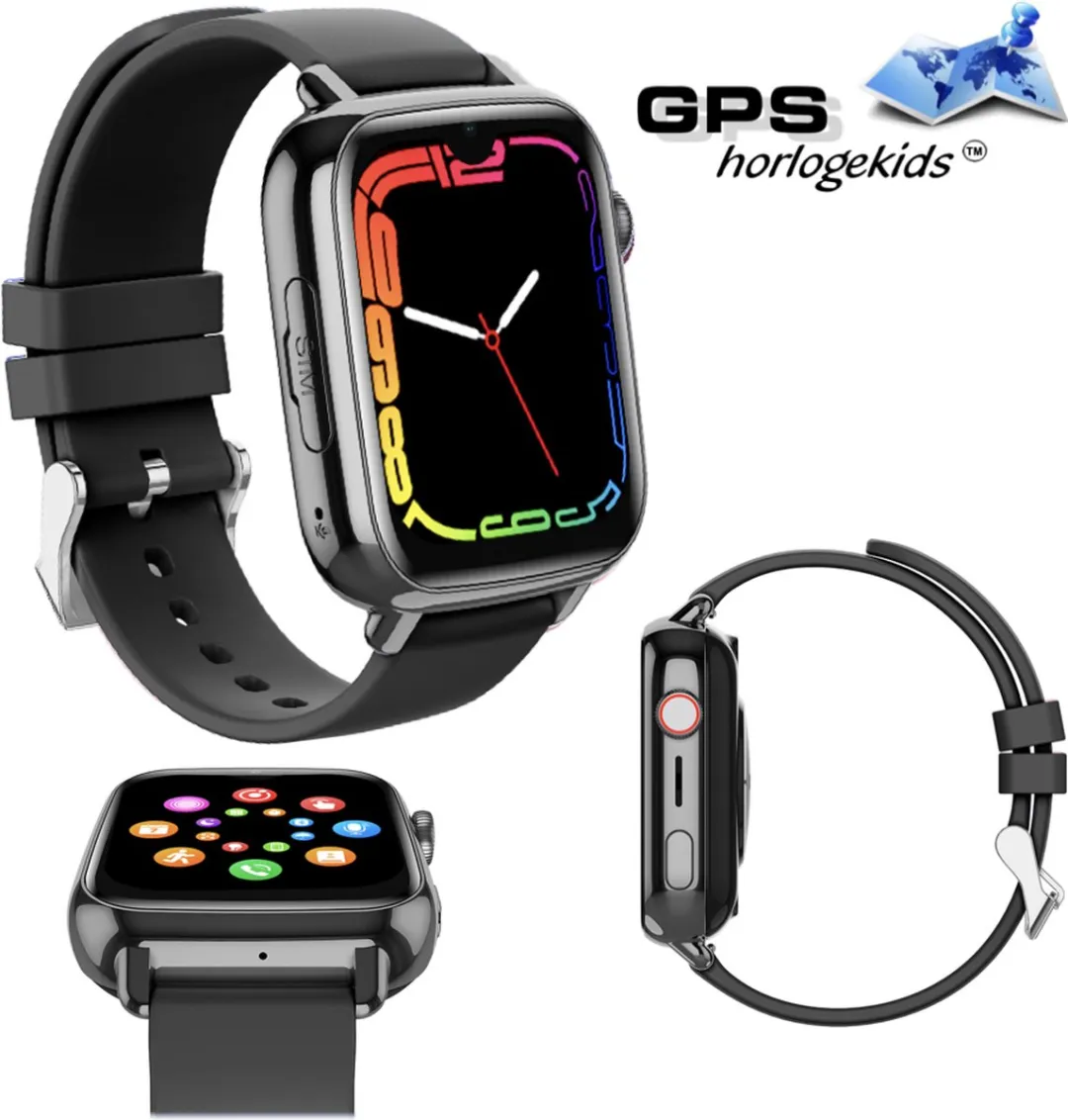 GPSHorlogeKids Flux GPS Horloge - 42mm - 600mAh - Zwart