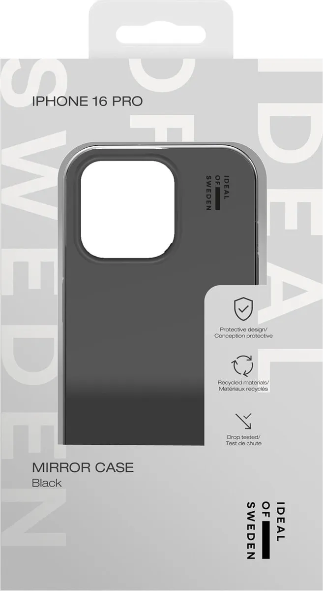 iDeal of Sweden Mirror Case IDMRC-I2461P-485 - iPhone 16 Pro - Mirror Black