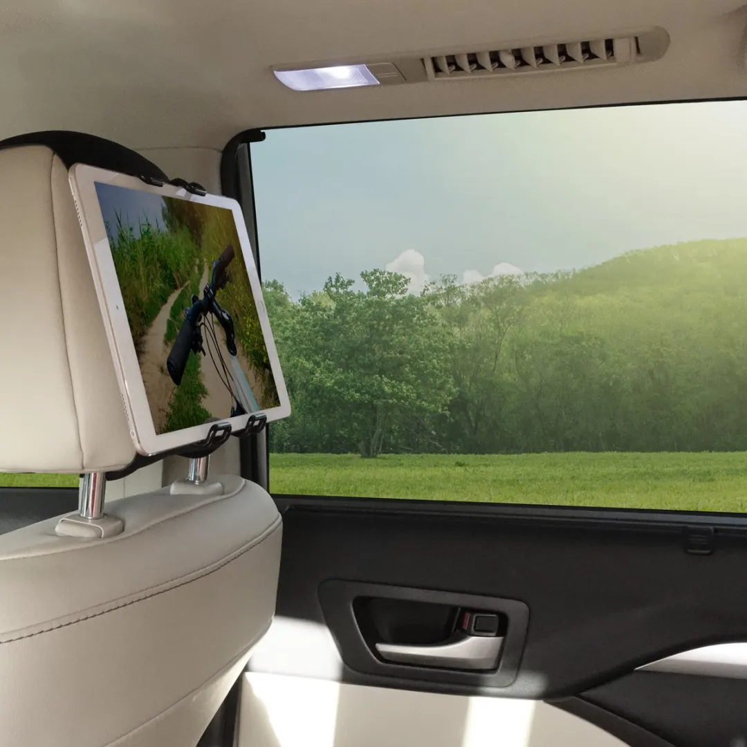 Macally HRSTRAPMOUNT2 universele met band op de hoofdsteun monteerbare iPad- en tablethouder