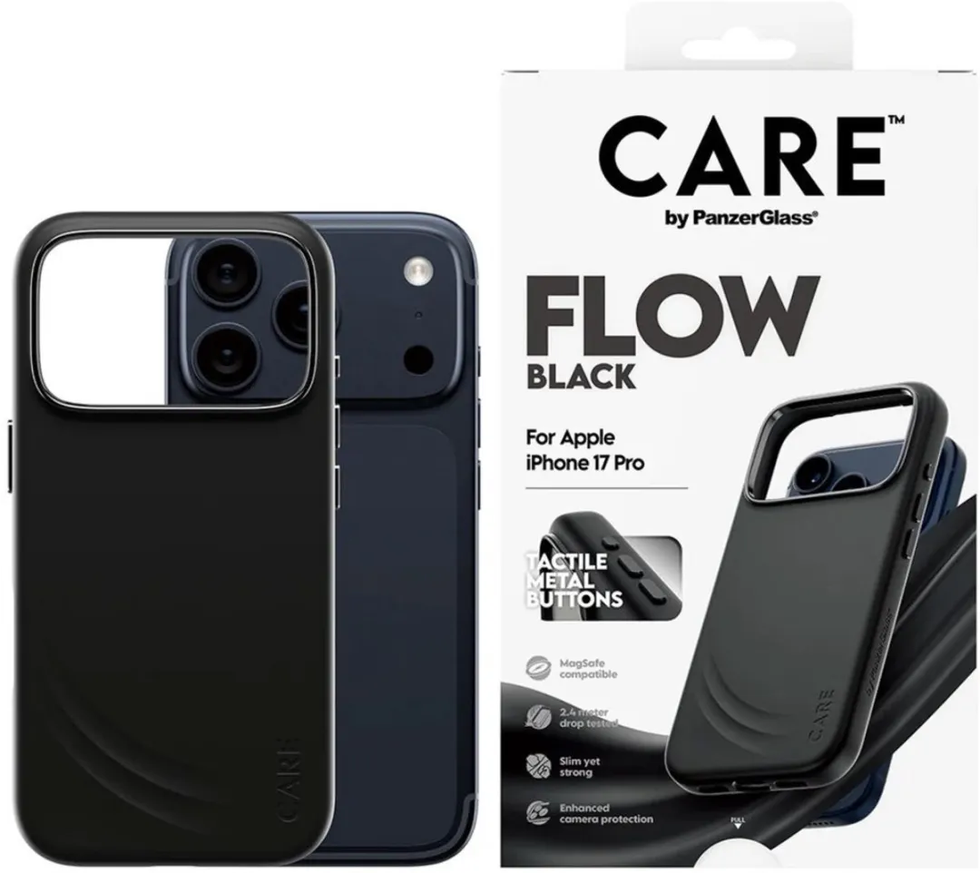 PanzerGlass Case Onderhoud Flow iPhone 17 Pro - Zwart - MPN 5715685027253 - afbeelding 6 van 6