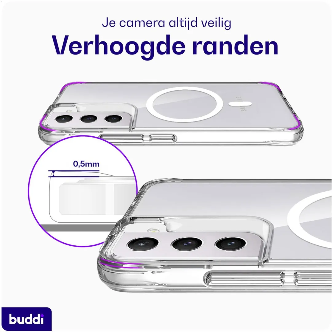 Buddi Core Hoesje Samsung Galaxy S22 Plus - MagSafe - Transparant