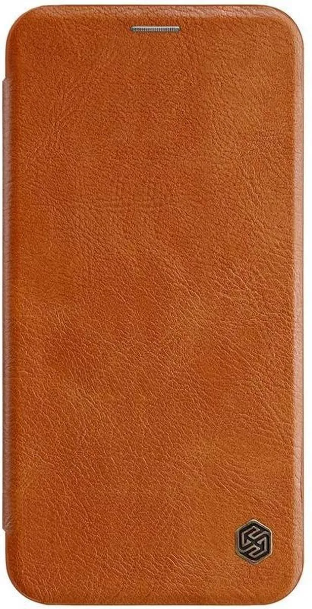 Nillkin Qin Series Hoesje iPhone XR - Bruin
