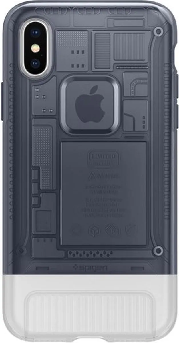 Spigen Classic C1 iPhone X Hoesje - Grijs