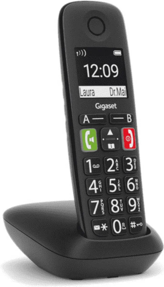 Gigaset E290R Telefoon - 2 Handsets - Zwart - afbeelding 6 van 6