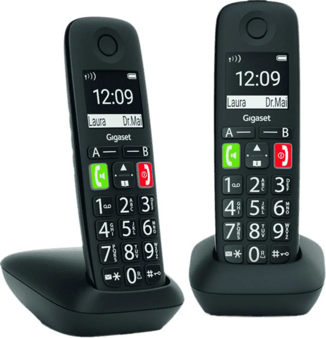Gigaset E290R - Zwart - 2 handsets