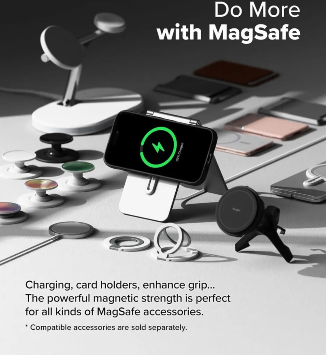Ringke Onyx Magnetic Hoesje iPhone 16 Plus - MagSafe - Zwart - afbeelding 6 van 6