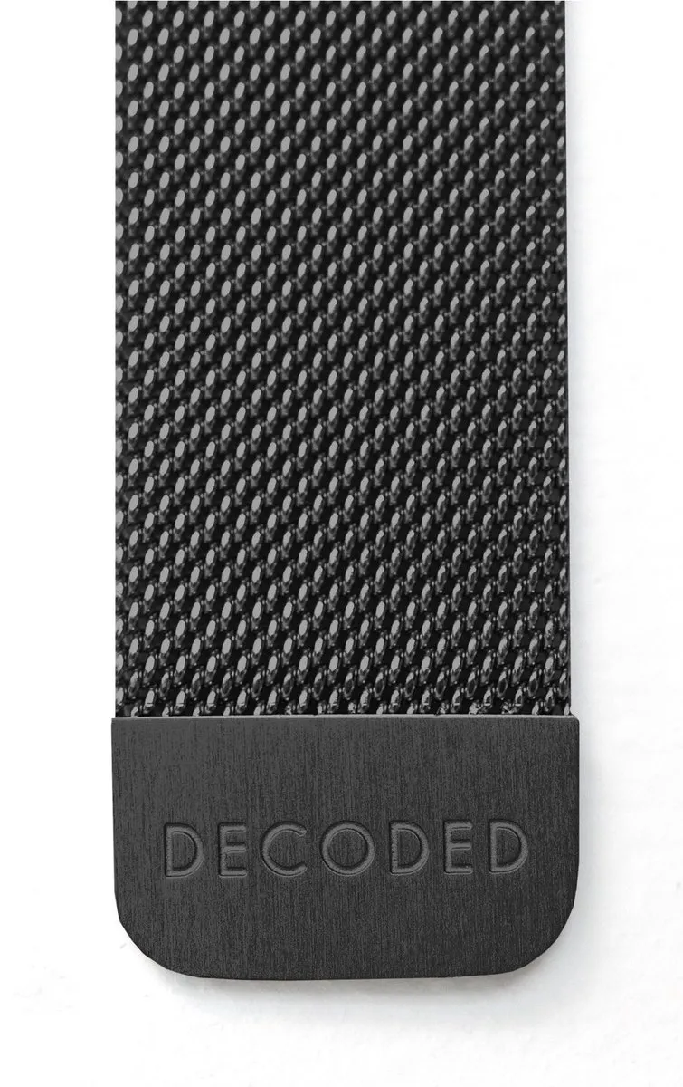 Decoded Stainless Steel Apple Watch Band - 44/45/46/49mm Zwart - afbeelding 5 van 5