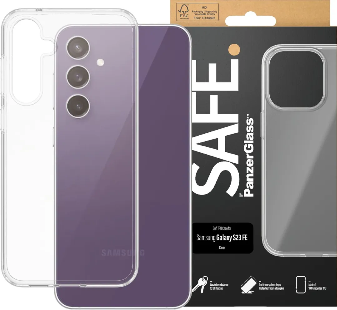 PanzerGlass SAFE. TPU Hoes Transparant - Samsung Galaxy S23 FE - afbeelding 3 van 4