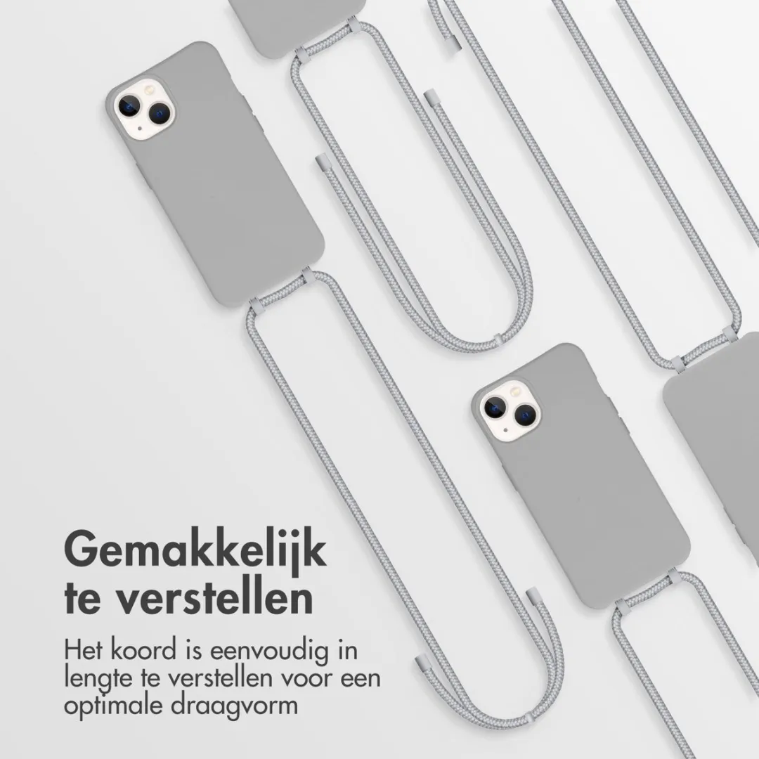 Imoshion Hoesje iPhone 13 Grijs - met afneembaar koord