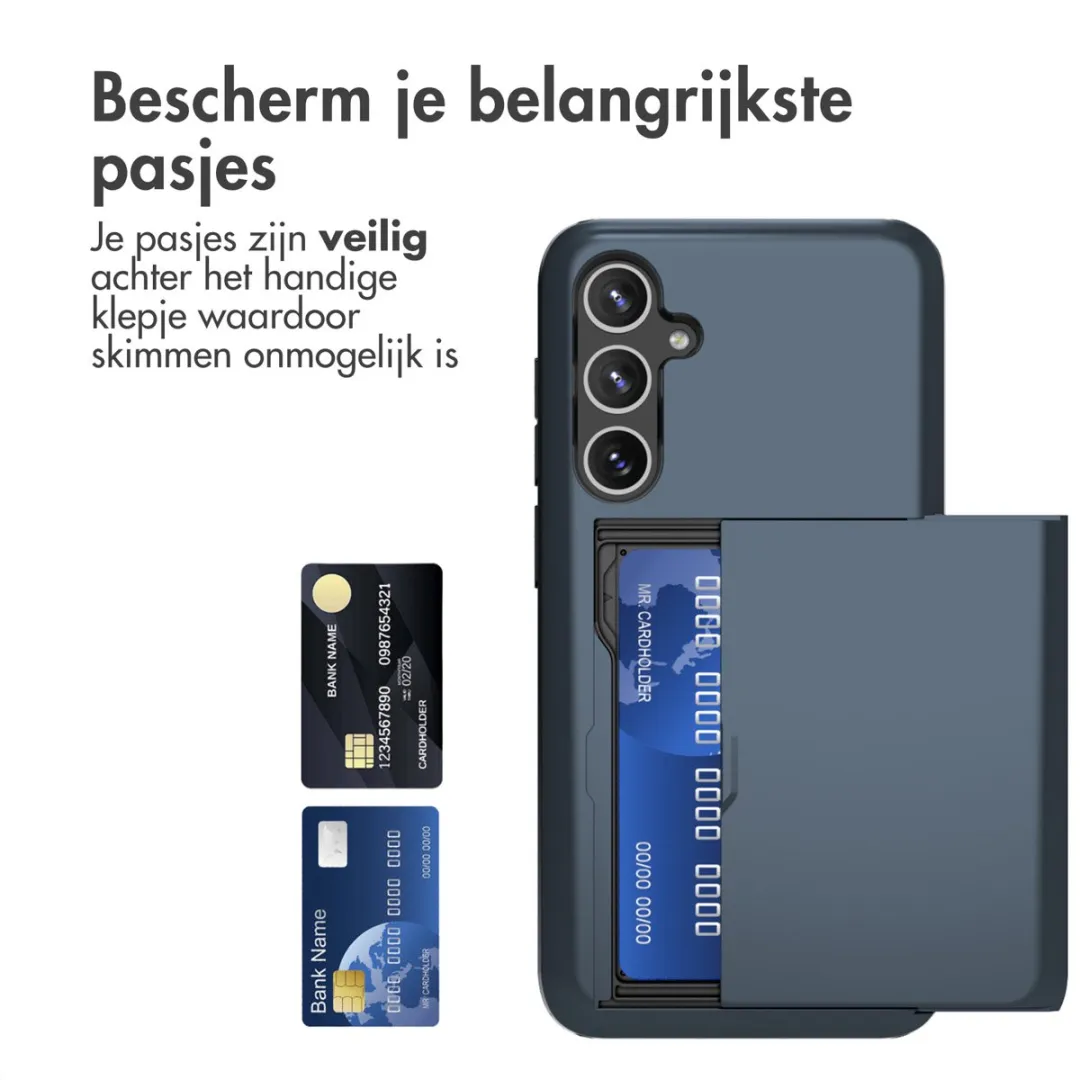 Imoshion Hoesje Samsung Galaxy S23 FE - Donkerblauw - 2 Pasjes