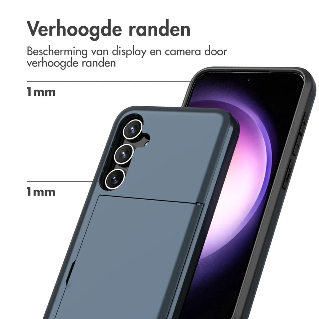 Imoshion Hoesje Samsung Galaxy S23 FE - Donkerblauw - 2 Pasjes