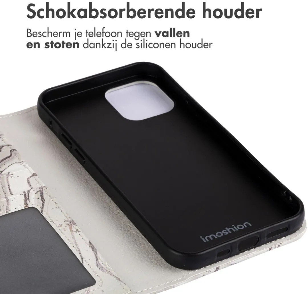 Imoshion iPhone 13 Hoesje Sandy Marble - 3 Pasjes