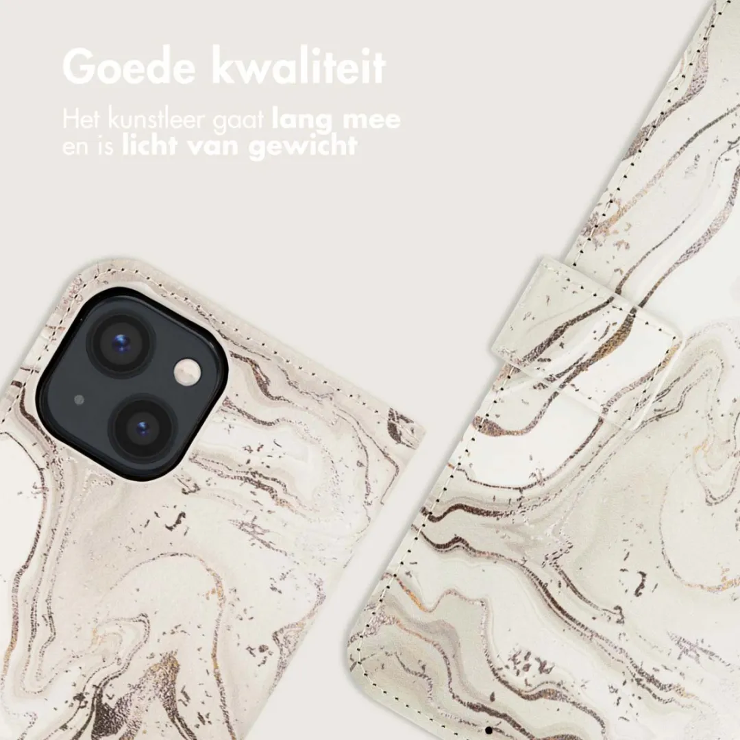Imoshion iPhone 13 Hoesje Sandy Marble - 3 Pasjes