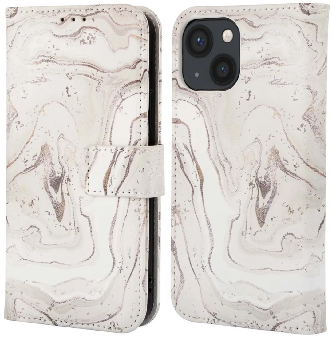 Imoshion iPhone 13 Hoesje Sandy Marble - 3 Pasjes