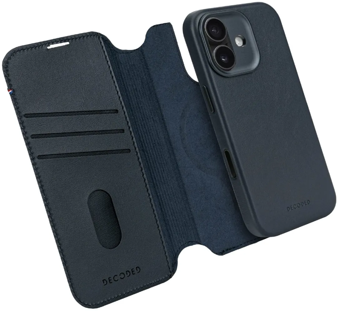 Decoded 2-in-1 Wallet Hoesje iPhone 17 - Navy Blauw