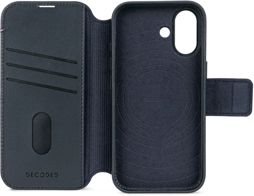 Decoded 2-in-1 Wallet Hoesje iPhone 17 - Navy Blauw