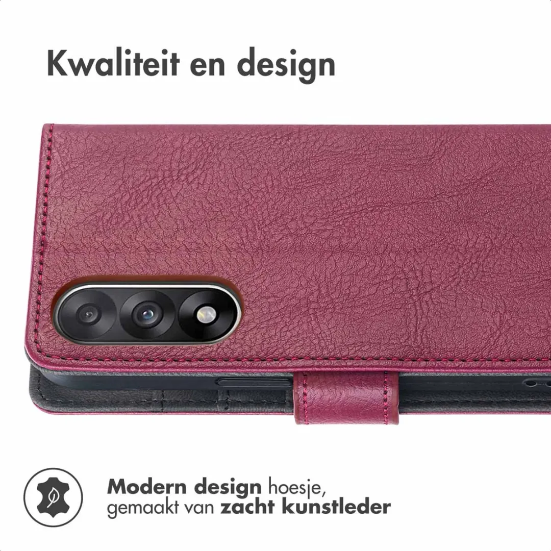 Imoshion Hoesje OnePlus Nord 5 - 3 Pasjes - Bordeaux