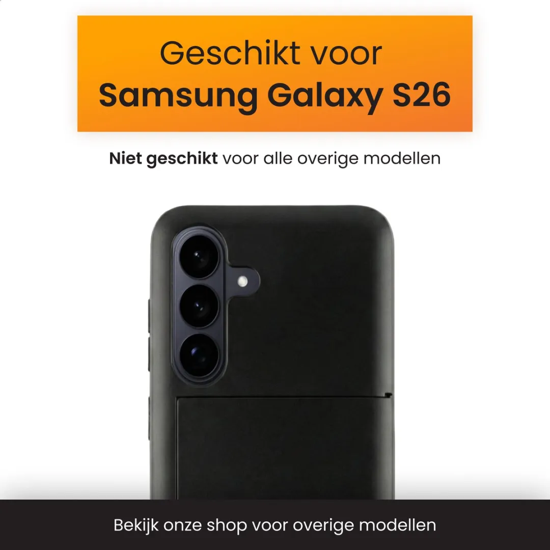 R2B Utrecht Hoesje Samsung Galaxy S26 - 3 Pasjes - Zwart