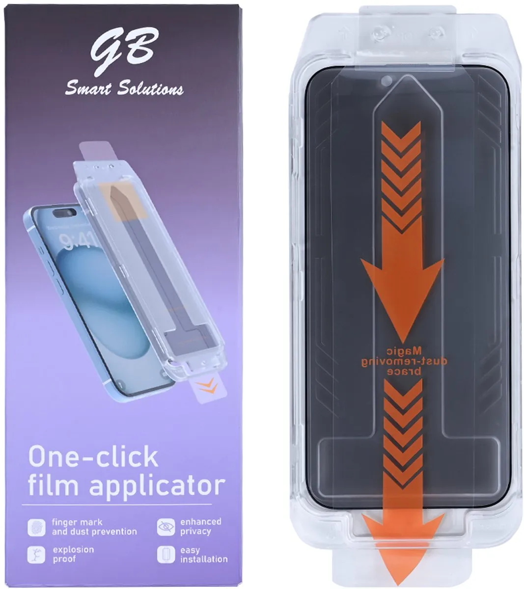 GB ProGuard Incognito Privacy Screenprotector iPhone 16 - Gehard Glas