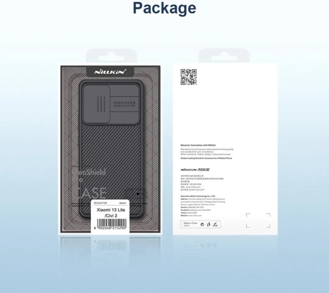Nillkin CamShield Hoesje Xiaomi 13 Lite - Zwart