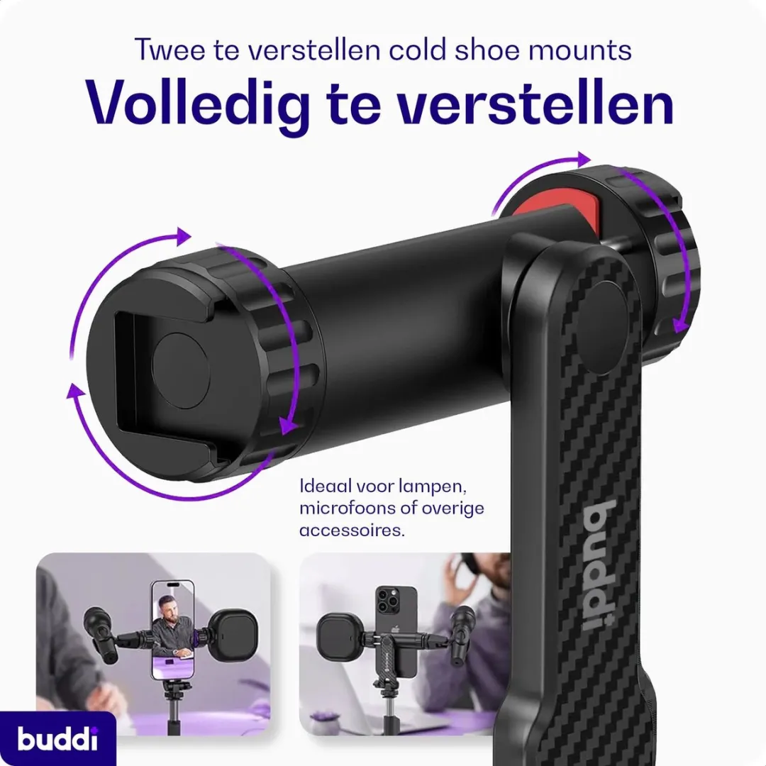 Buddi Universele Telefoonhouder 360° - Zwart