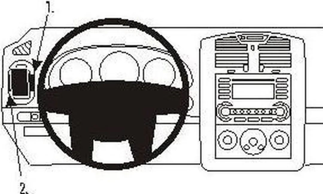 Brodit ProClip Chevrolet Malibu 2004-2007 Houder - Left mount