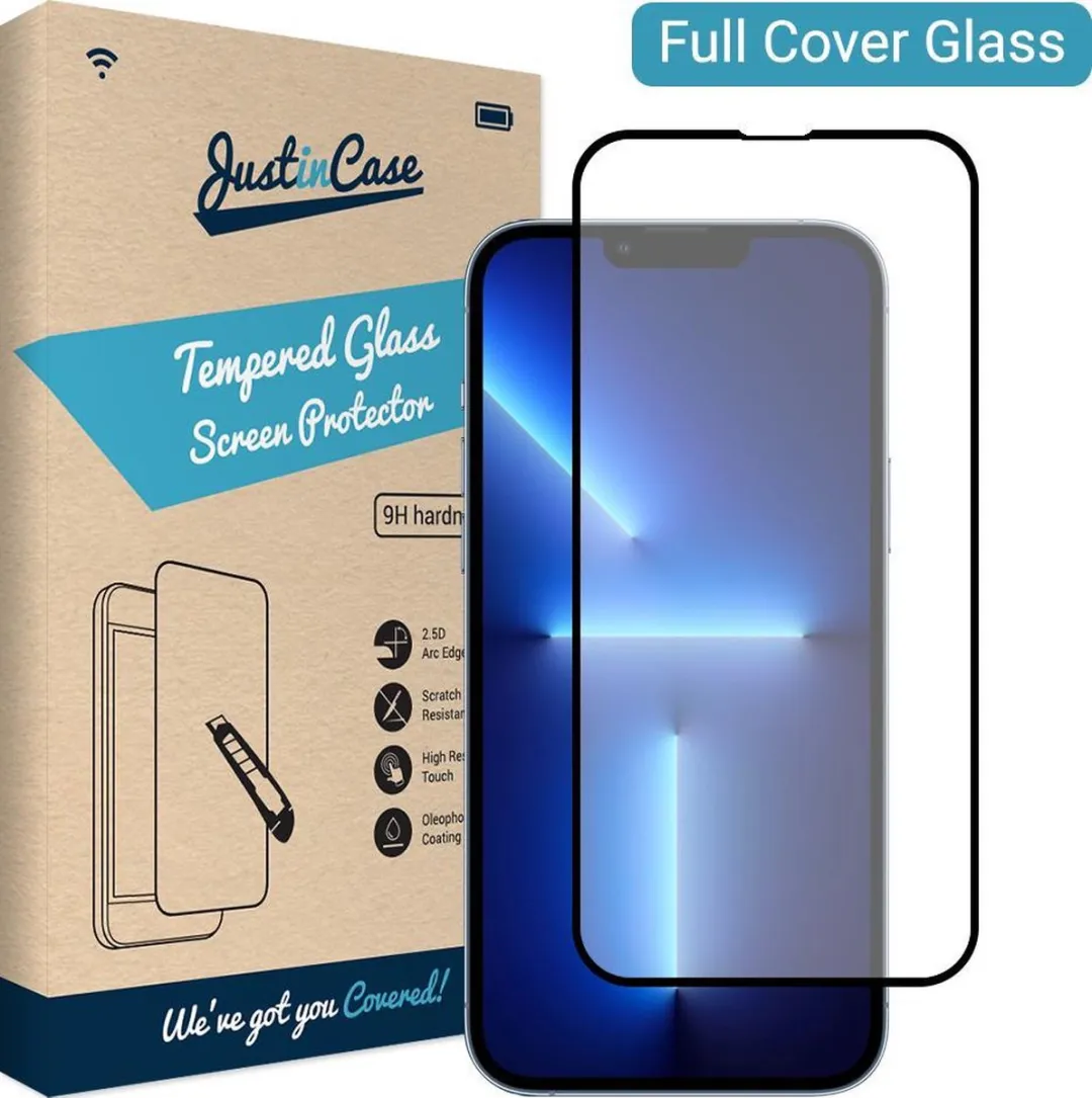 Just in Case Cazy iPhone 13 Pro Max Full Cover Glas