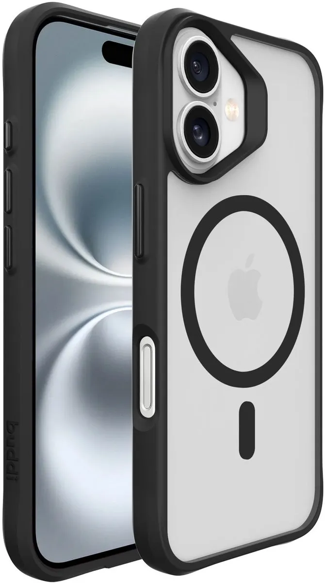 Buddi Hybrid Hoesje iPhone 17 - MagSafe - Matte Zwart